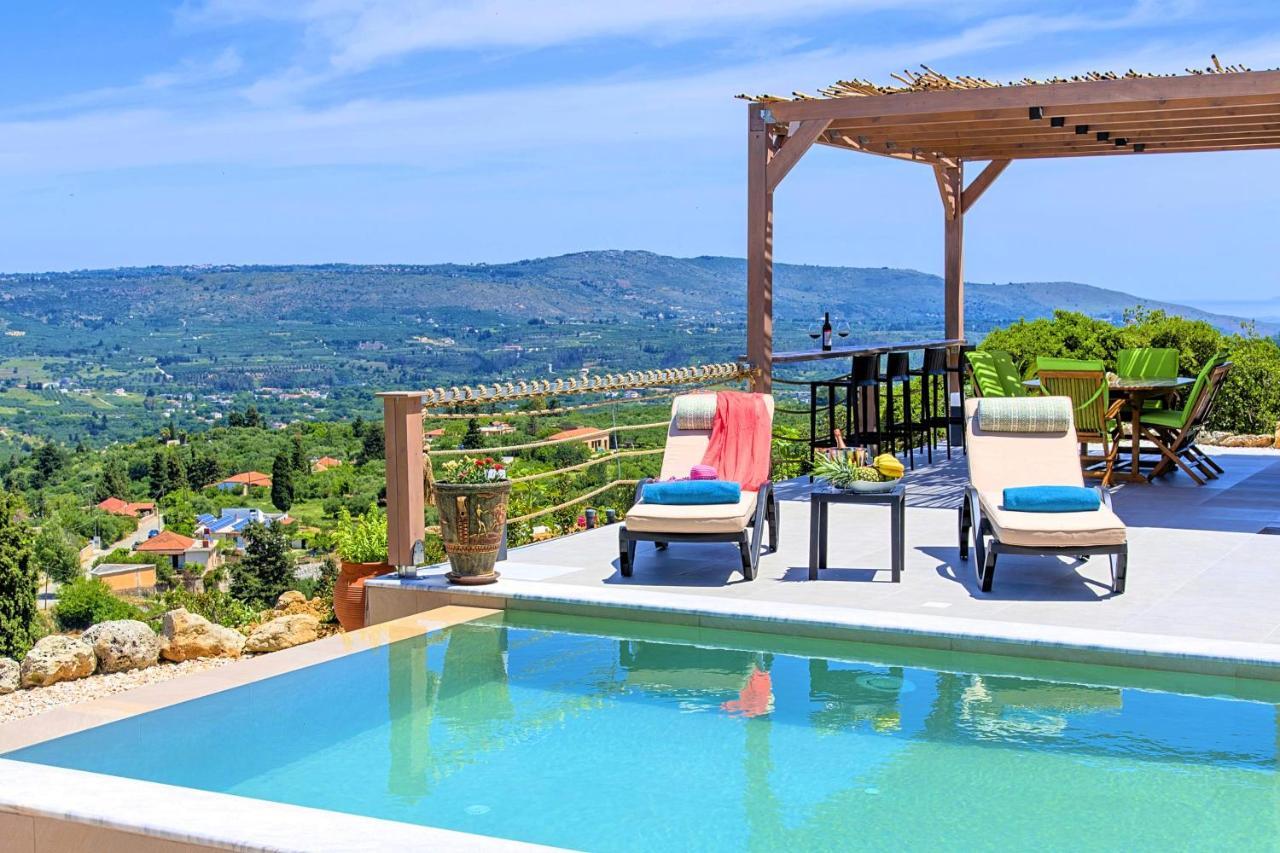 Villa Vardis Heated Pool Vryses Extérieur photo
