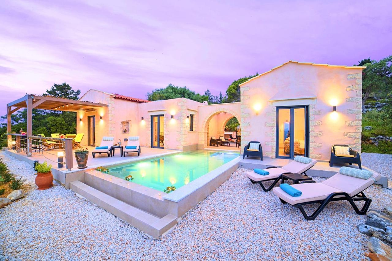 Villa Vardis Heated Pool Vryses Extérieur photo
